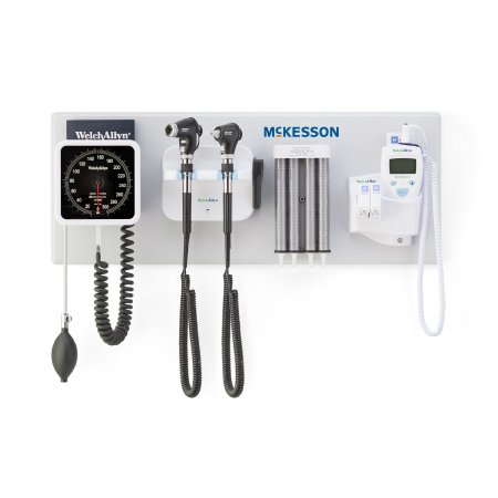 Picture of Integrated Wall System McKesson Ophthalmoscope / Otoscope / BP Aneroid / Specula Dispenser / Thermometer / Transformer / iEXAMINER™ Smart Bracket156-4PM3