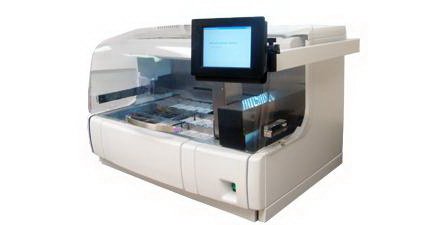 Picture of Slide Stainer SHURStain™ 30 X 31 X 36 Inch With Fume Shield, 350 mL, 100 to 120 V, 10 A, 1200 W, 50/60 Hz, 30 Number of Stations, 30 slides Slide Carrier Capacity, 5 Number of Rinse Stations, Active matrix TFT 6.5 Inch Display, UL/FCC StandardsSS-3030-120
