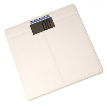Picture of Floor Scale Health O Meter® Digital LCD Display 397 lbs. / 180 kg Weight Capacity White Battery Operated800KLS