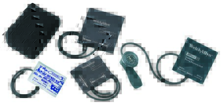 Picture of Aneroid Sphygmomanometer Plus 5 Cuffs DuraShock® 1-Tube Handheld Small Adult / Child Multi Cuff Pack5098-30