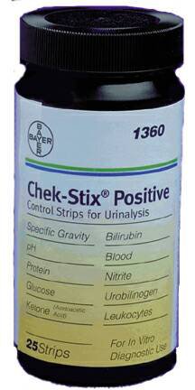 Picture of Urinalysis Control Chek-Stix® 25 Strips Positive10310482