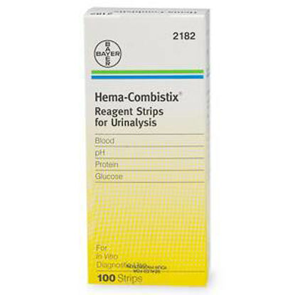 Picture of Regent Strips Hema-Combistix® Blood, Glucose, pH, Protein 100 per Bottle10338451