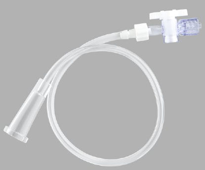 Picture of Connecting Drain Tubing 12 Inch Length 1 25/1000 ID Sterile Drainage Bag / Male Luer Lock Connector Natural Translucent PVCG02791