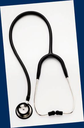 Picture of Classic Stethoscope Professional Series Black 1-Tube 22 Inch Tube Double-Sided Chestpiece5079-135