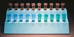 Picture of Microcentrifuge Test Tube Rack Fisherbrand™ 20 Place 0.5 mL Tube Size1475432