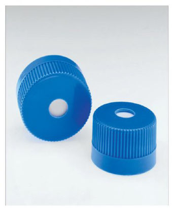 Picture of Nalgene™ Flask Closure HDPE Vented Blue For Sterile Single Use Erlenmeyer 500, 1000, 2000 mL Flask4114-0045