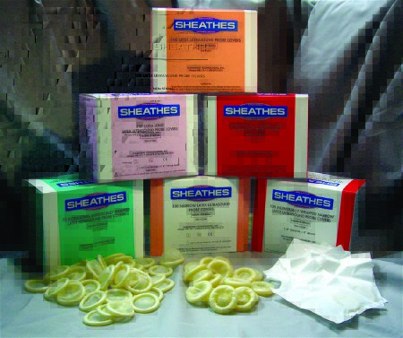 Picture of Ultrasound Probe Cover Sheathes™ 1-1/4 X 8 Inch Latex NonSterile For use with Transducer - Vaginal / Rectal10080