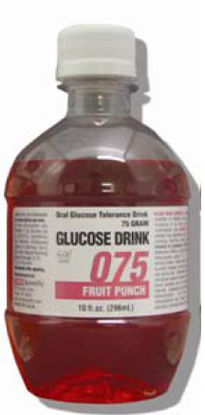 Picture of Glucose Tolerance Beverage Glucose Drink 10 oz. per Bottle Fruit Punch Flavor 75 Gram10-FP-075