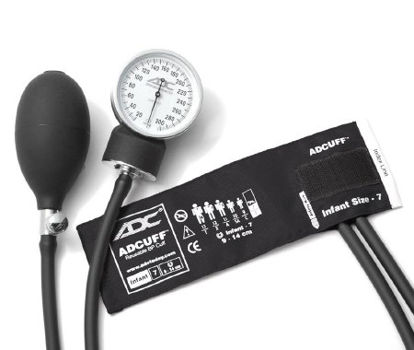 Picture of Aneroid Sphygmomanometer with Cuff Prosphyg™ 2-Tube Pocket Size Hand Held Infant Size 7 Cuff760-7IBK
