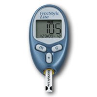 Picture of Blood Glucose Meter FreeStyle® Lite 5 Second Results Stores Up To 400 Results , 7 , 14 and 30 Day Averaging No Coding Required99073070805