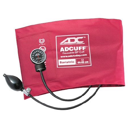 Picture of Aneroid Sphygmomanometer with Cuff Diagnostix™ 2-Tube Pocket Size Hand Held Adult Size 12 Cuff720-12BXBD
