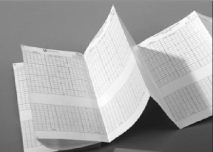 Picture of Diagnostic Recording Paper Vital Signs® Thermal Paper Z-Fold Red Grid2009828-CAO