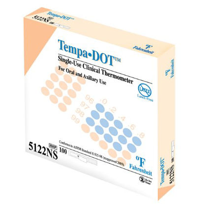 Picture of Disposable Oral Thermometer Tempa·DOT™ 99 to 104 °F Color Dots Display5122NS