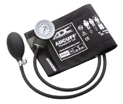 Picture of Aneroid Sphygmomanometer with Cuff Prosphyg™ 2-Tube Pocket Size Hand Held Adult Size 11 Cuff760-11ABK