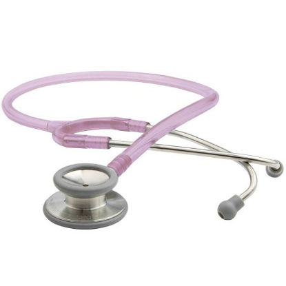 Picture of Classic Stethoscope Adscope® 603 Pink 1-Tube 22 Inch Tube Double-Sided Chestpiece603FL