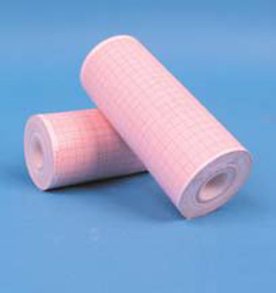 Picture of Diagnostic Recording Paper Thermal Paper 100 mm X 22 Meter Roll Blue Grid11240-000032