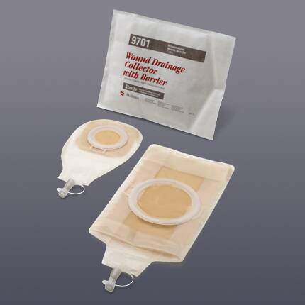 Picture of Wound Drainage Pouch Sterile FlexWear Skin Flat Barrier9703