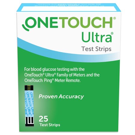 Picture of Blood Glucose Test Strips OneTouch® Ultra® 2 25 Strips per Box For OneTouch® Ultra® Blood Glucose Meter020994