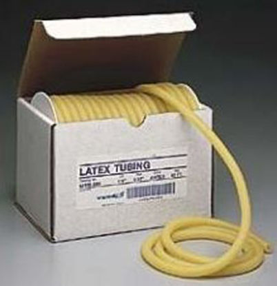Picture of General Use Connector Tubing 50 Foot Length 0.25 Inch ID Sterile Without Connector Amber Smooth OT Surface Natural Latex Rubber804R