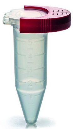 Picture of Tube Clip CapLock™ Red For 5 mL Tubes with Snap CapT330-75CLR