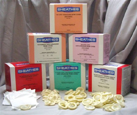 Picture of Ultrasound Probe Cover Sheathes™ 1 X 8 Inch Latex NonSterile For use with Transducer - Vaginal / Rectal10700