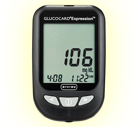 Picture of Blood Glucose Meter Glucocard® Expresson™ 6 Second Results Stores Results 7 , 14 and 30 Day Averaging Auto Coding571100