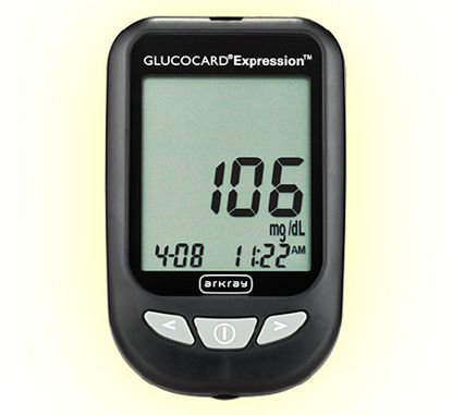 Picture of Blood Glucose Meter Glucocard® Expresson™ 6 Second Results Stores Results 7 , 14 and 30 Day Averaging Auto Coding571100
