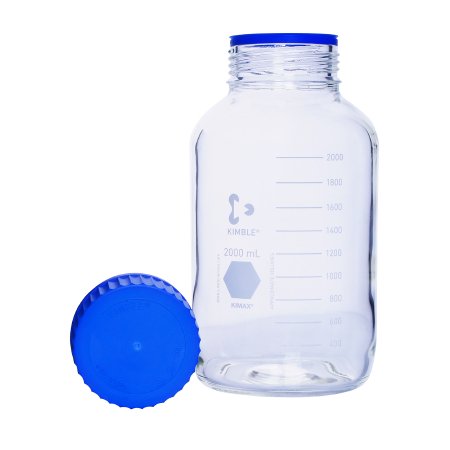 Picture of Media Storage Bottle Kimble® KIMAX® GLS 80® Wide Mouth Borosilicate Glass 2,000 mL (64 oz.)14393-2000