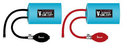 Picture of Blood Pressure Cuff and Bulb Calibrated® V-Lok® Adult Arm Large Cuff 33 - 47 cm Polyester Cuff1825NL