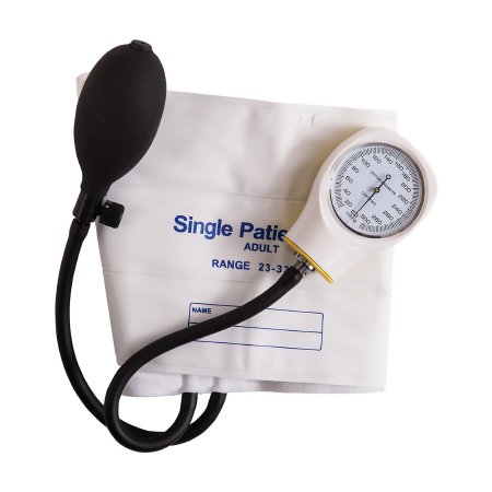 Picture of Aneroid Sphygmomanometer with Cuff Mabis® 2-Tube Pocket Size Hand Held Adult Large Cuff06-148-191