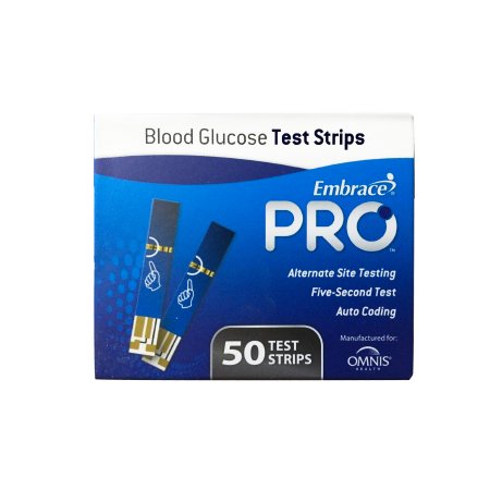 Picture of Blood Glucose Test Strips Embrace® 50 Strips per Box sample size , 0.5 Microliter For Embrace® Blood Glucose SystemALL02AM0202