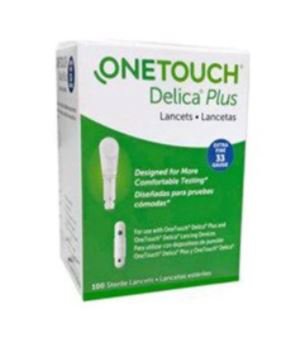 Picture of Lancet OneTouch® Delica® Extra Fine Lancet Needle Multiple Depth Settings 33 Gauge Twist Top Activation024011