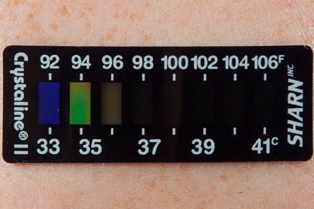 Picture of Single Patient Forehead Thermometer Crystaline™ 35 to 41 °C / 94 to 105 °F Line Indicator Display5101H-II