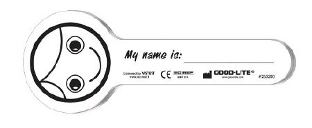 Picture of GOOD-LITE® Eye Occluder Heidi Smiling Face Style Disposable White Card Stock253200