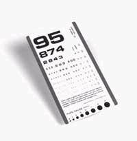 Picture of Eye Chart Grafco® 14 Inch Measurement Acuity Test1243-1