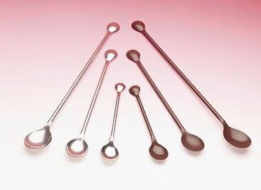 Picture of Spoons Scienceware® 15 cm, 0.5 mL Small Spoon, 2 mL Large Spoon, 5 cm Blade Length13197-378