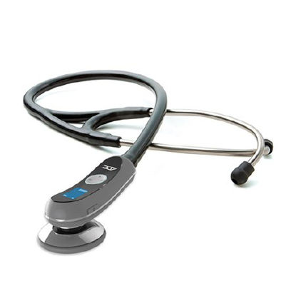Picture of Electronic Stethoscope Adscope® Black 2-Tube 19 Inch Tube Single Head Chestpiece658BK