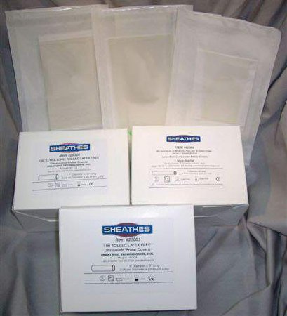 Picture of Ultrasound Probe Cover Sheathes™ 6 X 48 Inch Sterile For use with Ultrasound Probe50040-486