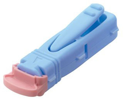 Picture of Lancet Unistik® Fingerstick Safety Lancet Dual Max Flow Needle 1.8 mm Depth 18 Gauge Push Button ActivationAT 1064