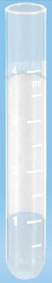 Picture of Centrifuge Tube Round Bottom Plain 12 X 75 mm 5 mL Without Color Coding Screw Cap Polystyrene Tube62.526.003