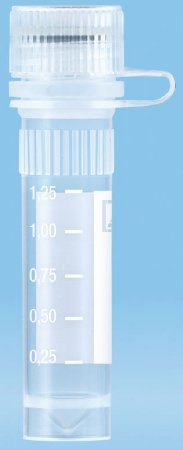 Picture of Microcentrifuge Tube Conical Bottom, Skirted Plain 10.8 X 44 mm 2 mL Without Color Coding Screw Cap Polypropylene Tube72.694.416