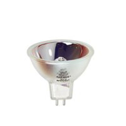 Picture of Halogen Lamp 0.5 dia. X 1.95 Inch, 150 W, 21 V, MR16 Shape, Clear Finish, GX5.3/2-Pin Base, Universal Burning Position, CC8/Coiled Coil Axial Filament, White Dichronic Reflector, 160L Lumens, 3300K Kelvin, 200 Hours Life0000935