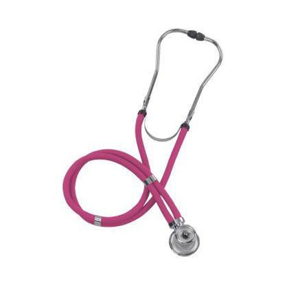Picture of Sprague Stethoscope LEGACY™ Pink 2-Tube 22 Inch Tube Double-Sided Chestpiece10-414-150