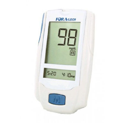 Picture of Blood Glucose Meter FORA® G 20 7 Second Results Stores Up To 450 Results No Coding RequiredGD20FM01