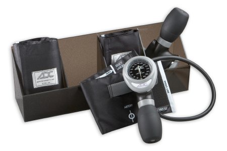 Picture of Aneroid Sphygmomanometer Plus 3 Cuffs Multikuf™ 1-Tube Handheld Small Adult / Child Multi Cuff Pack705GPK-BK