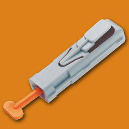 Picture of Lancet Unistik® Fingerstick Safety Lancet Needle 3.0 mm Depth 21 Gauge Push Button ActivationAT 0714