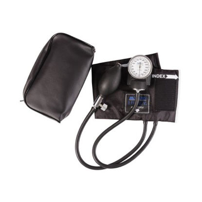 Picture of Aneroid Sphygmomanometer with Cuff Mabis® Legacy™ 2-Tube Pocket Size Hand Held Adult Large Cuff01-110-021