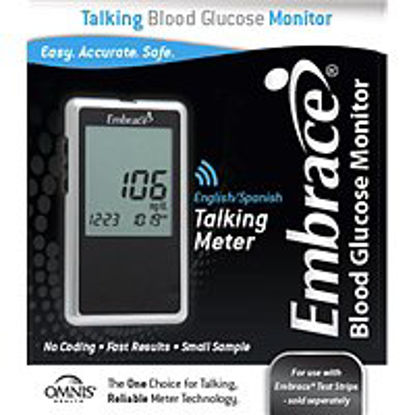 Picture of Blood Glucose Meter Embrace® 6 Second Results Stores Up To 300 Results with Date and Time No Coding RequiredAPX01AB0200