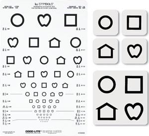 Picture of Eye Chart Lea Symbols® 10 Foot Measurement Acuity Test250400