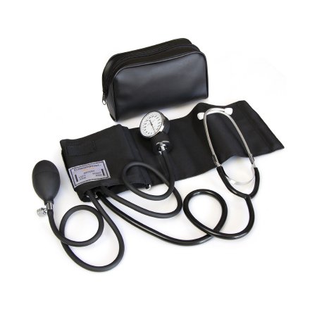 Picture of Aneroid Sphygmomanometer Combo Kit Pocket Style Hand Held Size Large Nylon Cuff 22 Inch Stethoscope Tube04-176-021